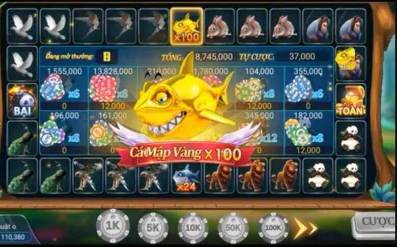 Giao diện game bắn cá tại cổng game đổi thưởng Iwin