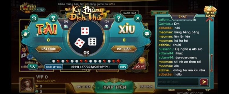 Mini Game Tài Xỉu Iwin - tỷ lệ trúng cực cao!